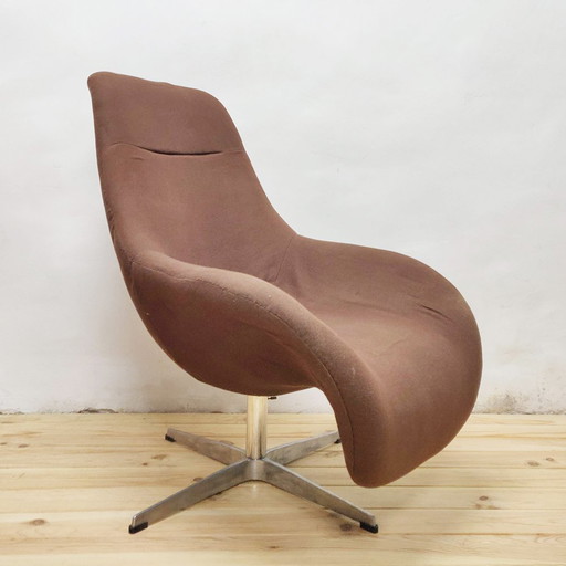 Mid-Century Nordic Swivel Lounge Chair, 1960s