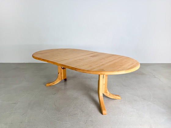 Image 1 of Rainer Daumiller Esstisch Kiefer Midcentury Design ausziehbar