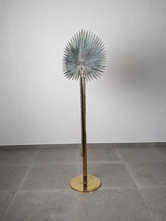 Lampadaire Valenti Fan Palm en Bronze et Laiton, années 1970 – Brass (photo 5 of 16)