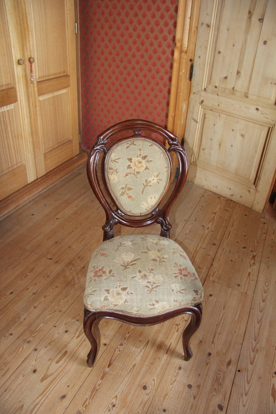 Image 1 of affascinante sedia barocca antica louis seize