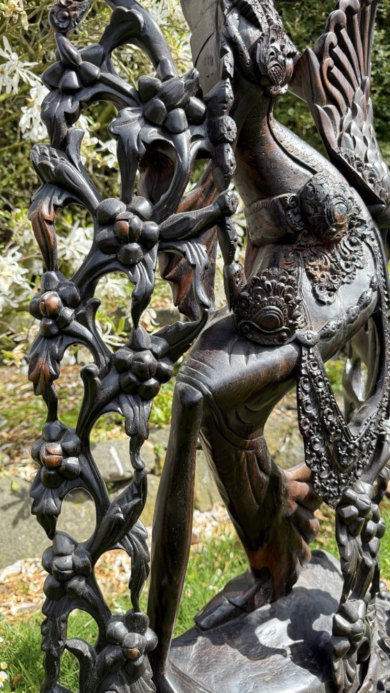 Image 1 of Monumental Balinese Coromandel Statue – 137 cm – Pita Maha Style