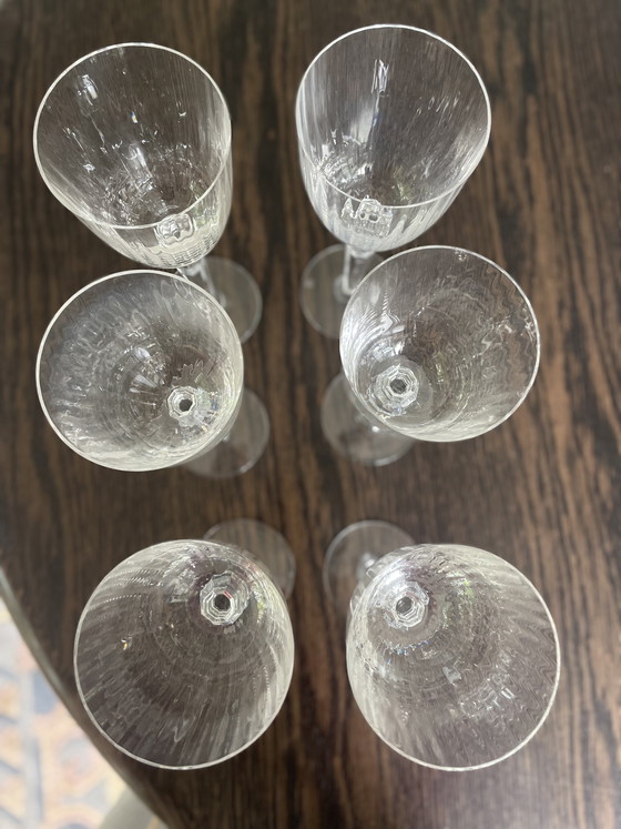 Image 1 of Ensemble de 6 Riedel Kongress montés sur glace (24,5 cm) avec couleur transparente et optique.