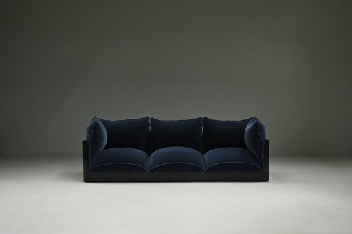 “Down” three-seat sofa by Carlo Bartoli for Rossi di Albizzate, 1970s Italy.