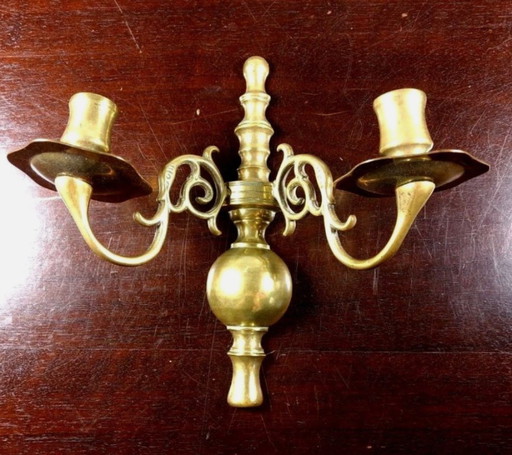 Applique murale en laiton antique – decoratieve objecten, Brass (photo 2 of 7)