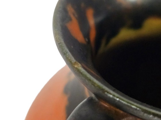 Arnhemsche Fayencefabriek (Arnhem) - Art Deco - Drip Glaze - Signed - Holland - 1930s – Vases, Ceramic (photo 5 of 8)