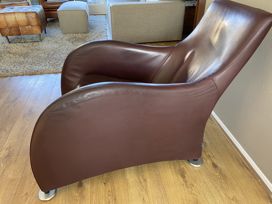 Image 1 of Vintage Montis Loge armchair Aubergine leather