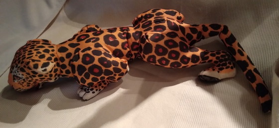 Image 1 of Großer, dekorativer Panther aus den 1980er Jahren, Fallschirmstoff