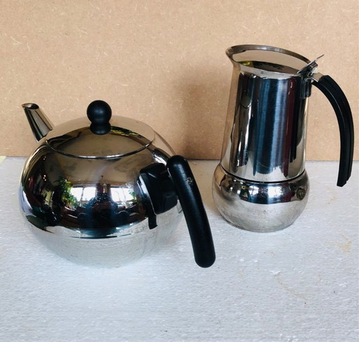 Rvs Prculator rvs theepot 