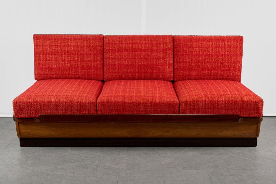 Divano letto Art Déco di Jindřich Halabala per UP Závody, anni '50, Cecoslovacchia (photo 3 of 16)