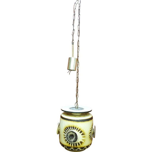 Lampada a sospensione vintage in ceramica di Jette Helleroe di Axella, 1970