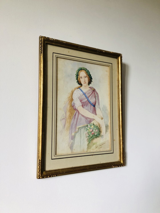 Image 1 of Ritratto ad acquerello di Auguste Galimard (1813-1880)