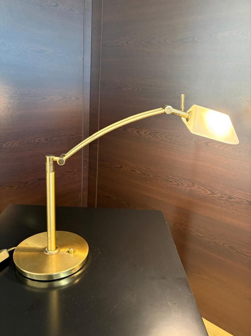Lampe de bureau vintage en laiton de Bankamp Leuchten - Allemagne années 1970