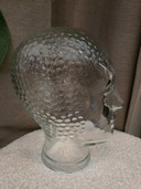 Vintage glass head 70s