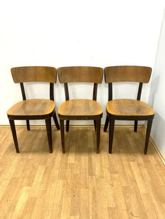 Image 1 of Retro Chairs, Thonet, 1950s, Czechoslovakia