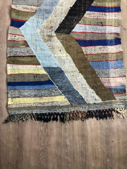 Marokkanischer Teppich, handwerklich, en laine, 250 x 100 cm