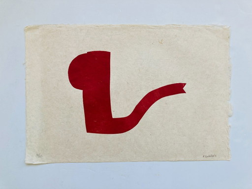 Klaas Gubbels - Woodprint - Red Can