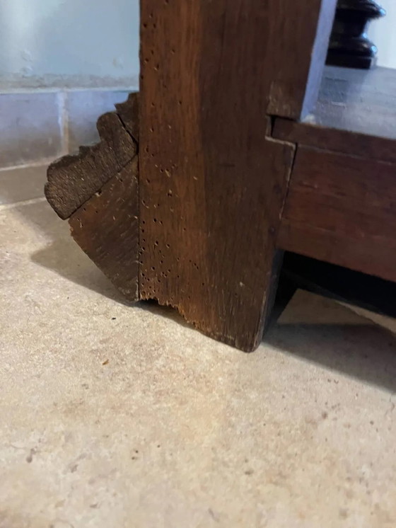 Konsole oder gedrehter Beistelltisch aus Holz – Konsolen, Marble, Wood (photo 5 of 21)