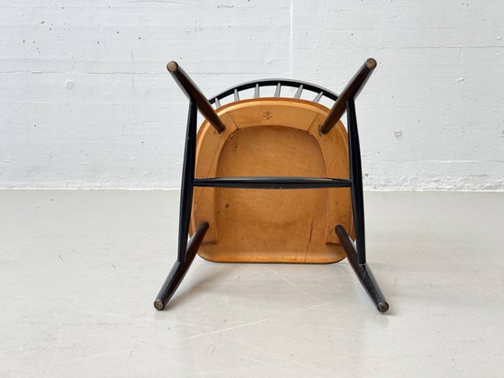Image 1 of Set of 6 rare Fannet Chairs by Erik Fryklund for Hagafors, Sweden, 1950s