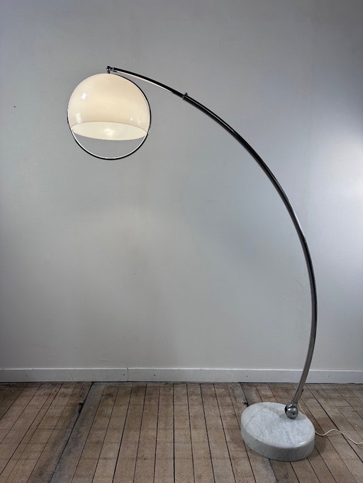Lampadaire arc télescopique Goffredo REGGIANI Italie 1970