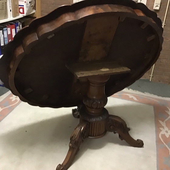 Image 1 of Antique ball-leg table