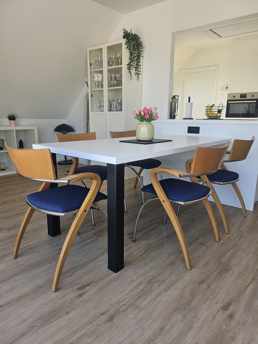 5x Francesco Zaccone Chairs For Brunner