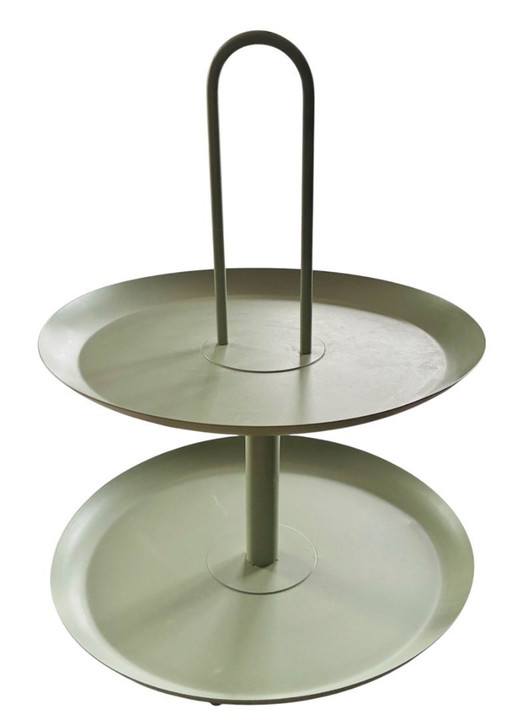 2-tier metal display stand
