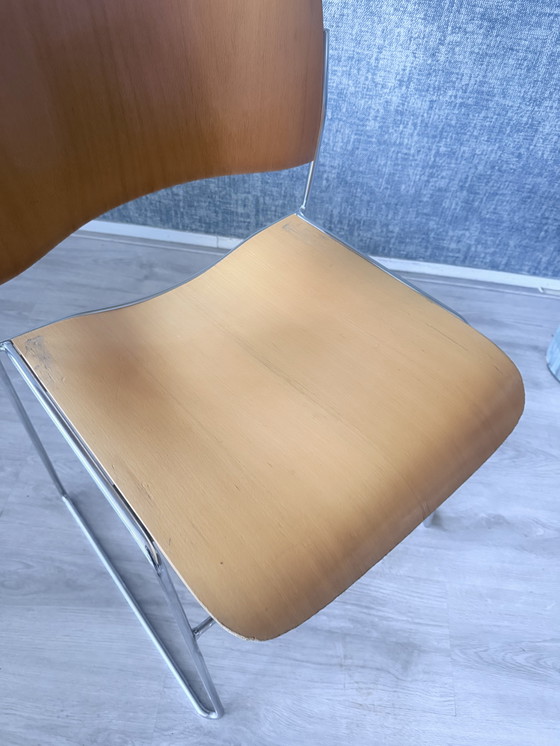 Image 1 of 6x David Rowland voor HOWE - 40/4 Sled-Base Side Chair