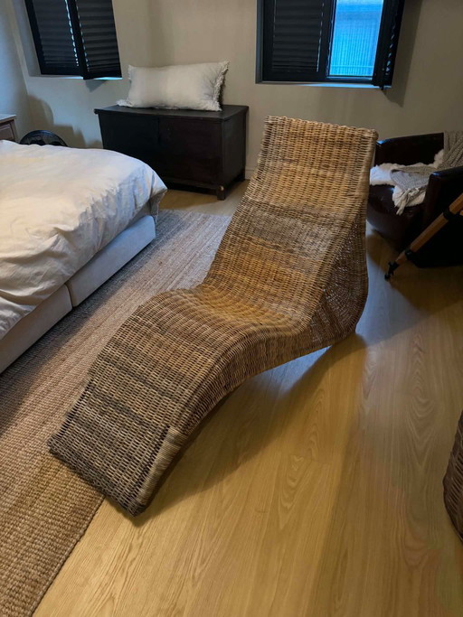 Chaise Longue Karlskrona Vintage en Osier par Carl Öjerstam pour Ikea – chaises longue, Rattan, Wicker