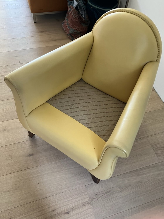 Iconic “Lyra” by Frau Poltrona, Poltrona Frau, Armchairs, Leather, Wood, Brown (photo 4 of 6)