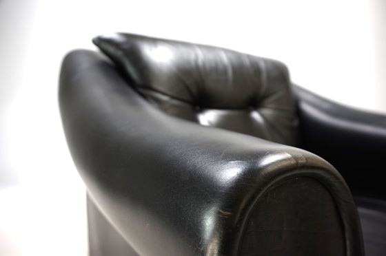 Image 1 of Französischer Art-Déco-Ledersessel, 1960