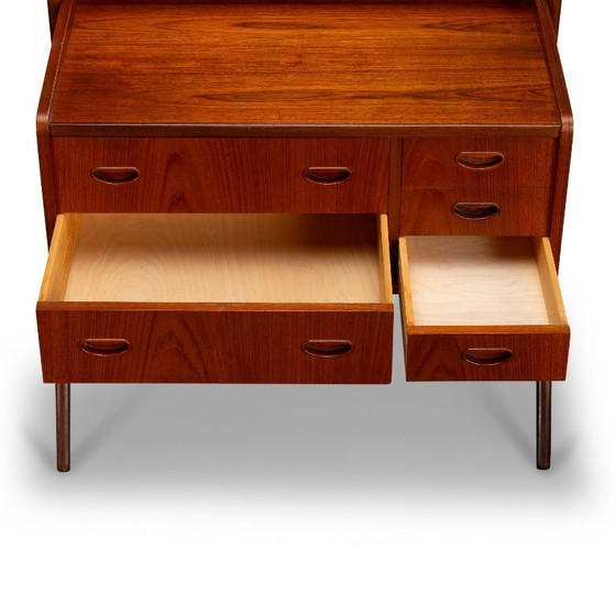 Image 1 of Deens design kaptafel in teak by AG Spejl Kobberbeskyttet, 1960s