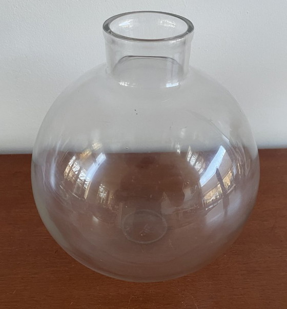 Image 1 of Chris Lanooy - Early clear glass ball vase made for the Leerdam Glass Factory
