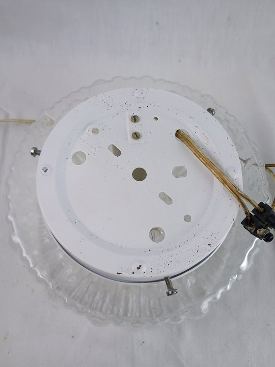 Image 1 of Authentieke Franse plafondlamp uit het midden van de 20e eeuw, inbouwmodel, van PAT ANGEM (jaren 60).