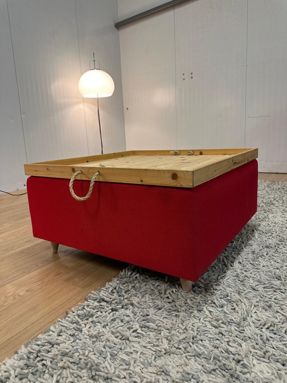 Image 1 of Zitmaxx Design Hocker / Footstool + Custom Made Table Top