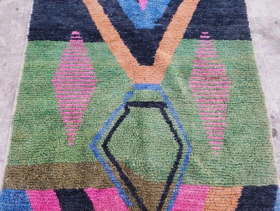 Tapis Berbère À Motifs Colorés Traditionnel Artisanal 140/260 Cm – Aime Té, Wool (photo 8 of 9)