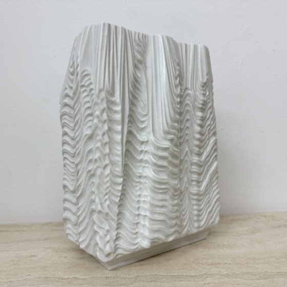 Image 1 of Rare Large Porcelain 'Kaskade' Vase – Martin Freyer for Rosenthal Studio Linie 1966