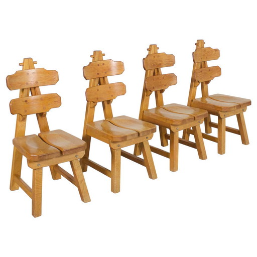 4x Brutalist Chairs
