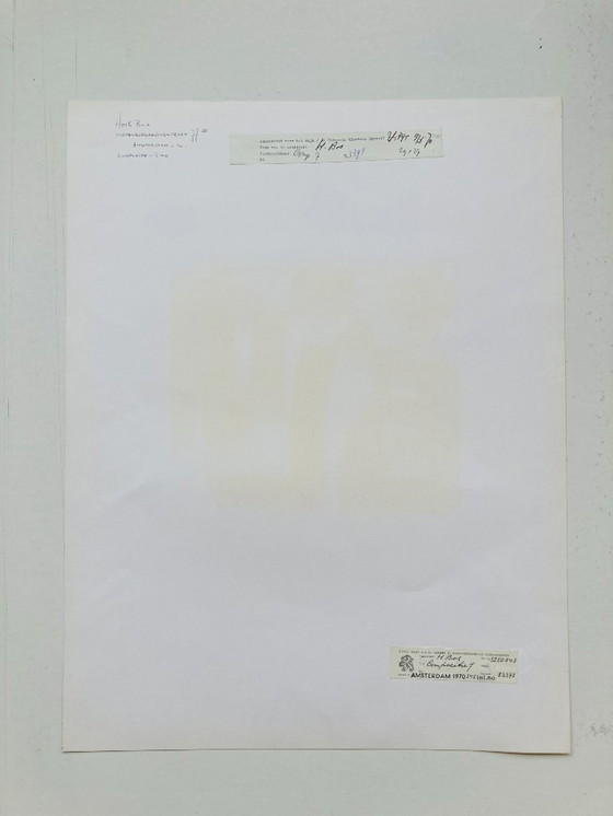 Image 1 of H. Bos - Lino astratto vintage - 1970