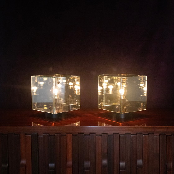 Lampade da tavolo Prisma italiane in vetro e specchio di Studio A.R.D.I.T.I. per Sormani – Metal, Glass (photo 19 of 21)