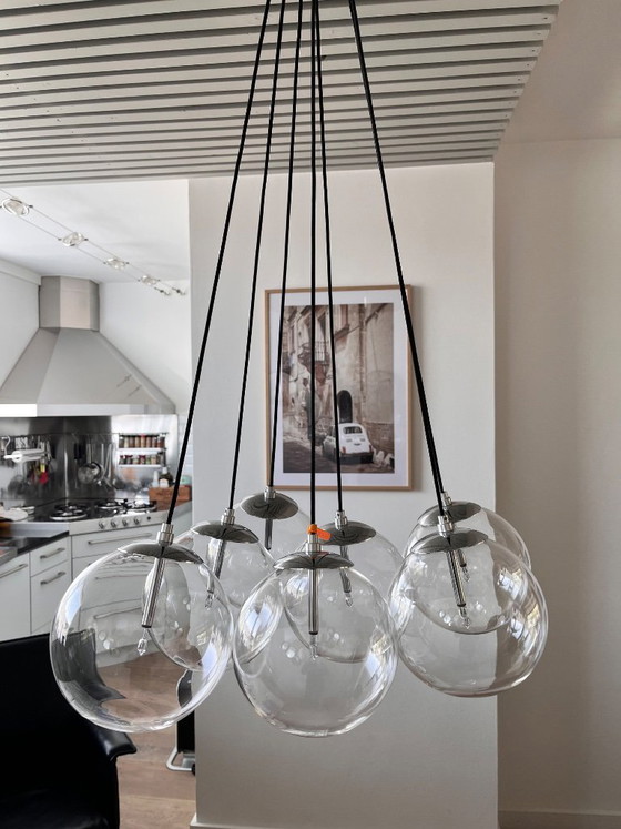 Image 1 of Leitmotiv halogen cluster lamp including dimmer and 2 spare bulbs