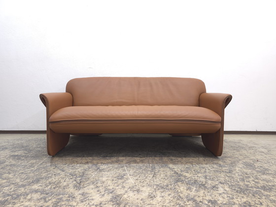 Image 1 of De Sede ds 125 Gerd Lange canapé design, canapé en cuir, canapé, desede trois places, cognac