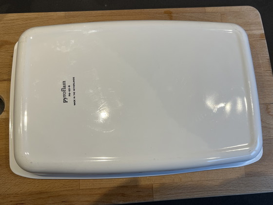 Image 1 of Prachtige vintage Pyroflam/ corning ware forno da cucina "Dutch Blue" (uccello blu) dessin