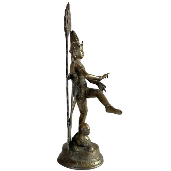 Rare Bronze Shiva Nataraja du Ladakh – Style Himalayen – 33.5 cm – 1.8 kg – Sculptures (photo 3 of 10)