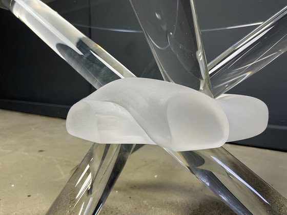 Image 1 of Tavolino arlecchino in vetro di Murano di Maurice Barilone, anni '80