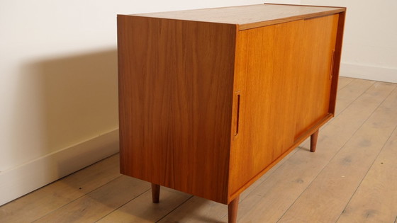 Image 1 of Vintage sideboard with sliding doors | Teak | 120 cm