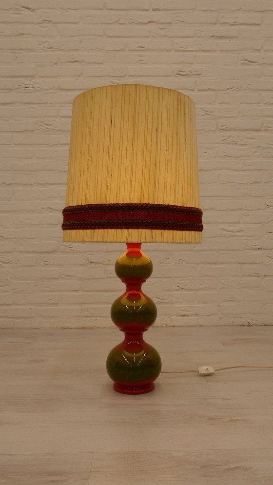 Image 1 of Lampada da tavolo vintage | Ceramica | Lampada a bolle Kaiser Leuchten