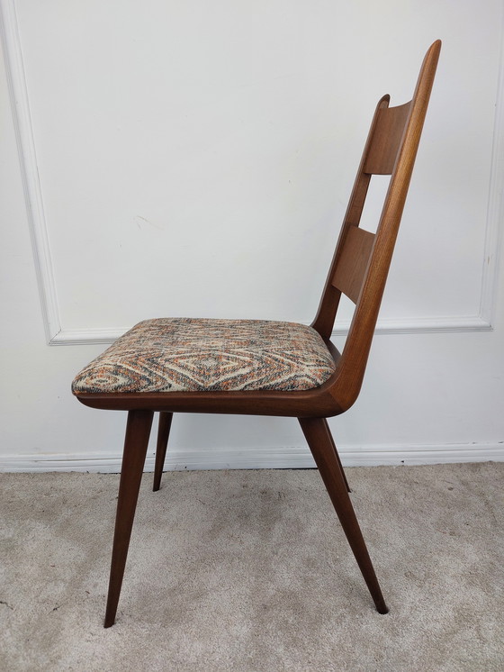 Image 1 of Juego de 4 sillas boomerang - estilo moderno de mediados de siglo, retapizadas