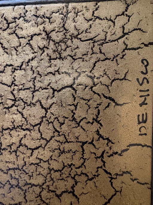 Mid Century Sidetable Antonio De Nisco (Signed) – salontafels, Ceramic, Metal (photo 2 of 5)