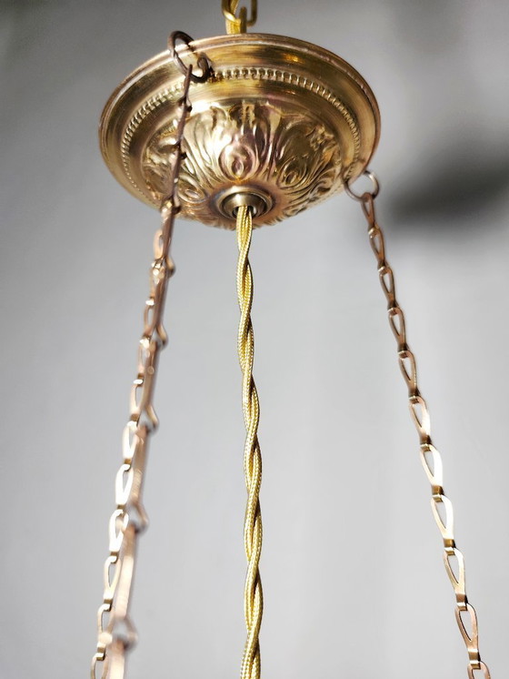 Image 1 of "Art Nouveau" ceiling lamp. Spain, 1930s.