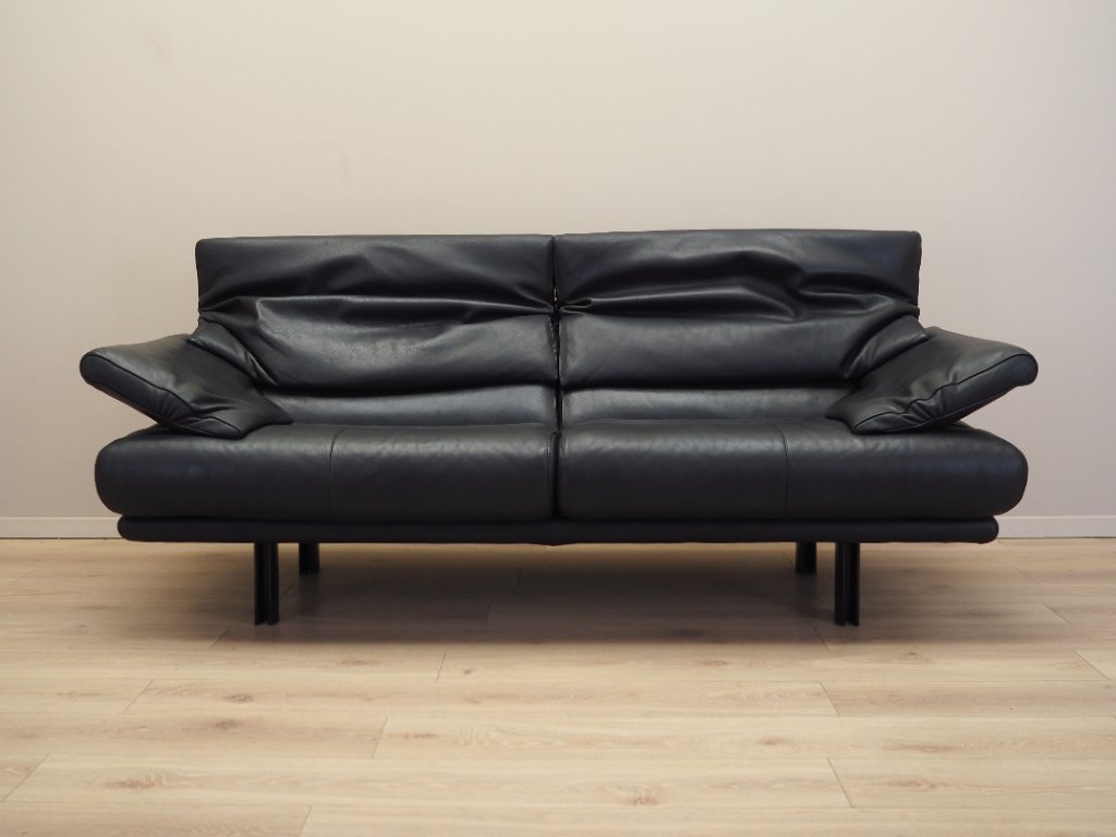 Leather sofa Alanda, Italian design, 1980s, manufacturer: B&B